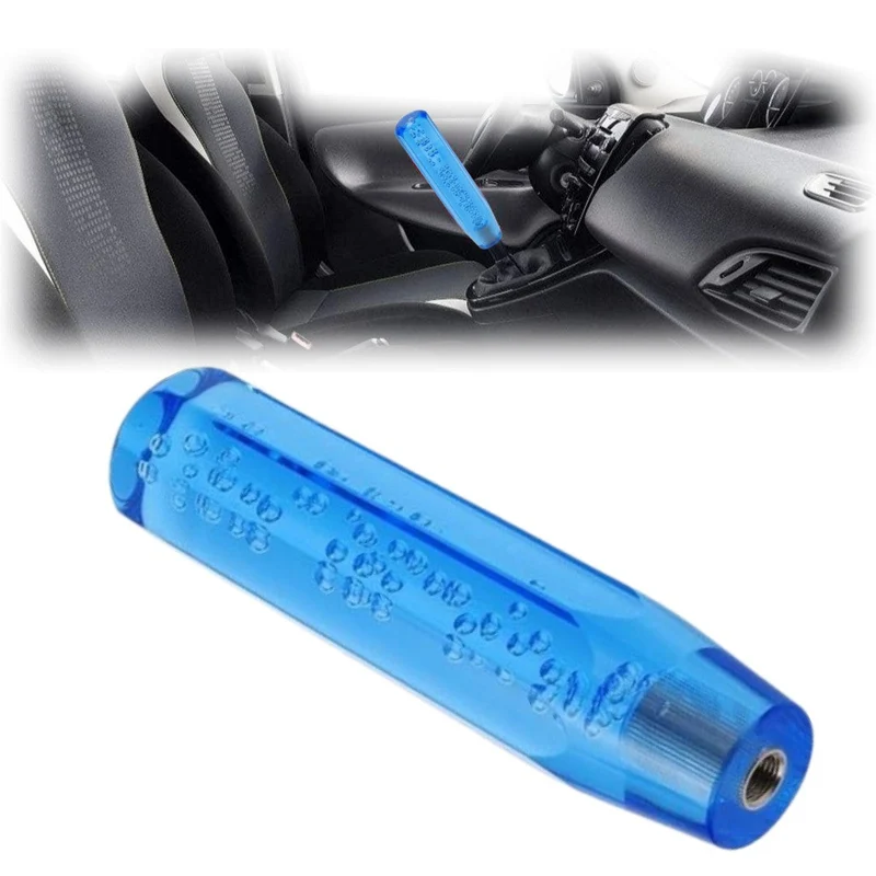 1 Pc Universal Crystal Blue Shift Gear knob