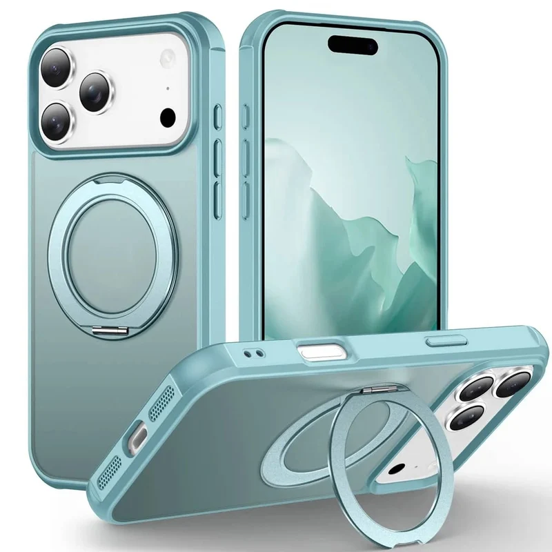 iPhone 17/ Air/ Pro/ Plus/ Pro Max - MagSafe Ring Schutz Hülle, Stoßfest