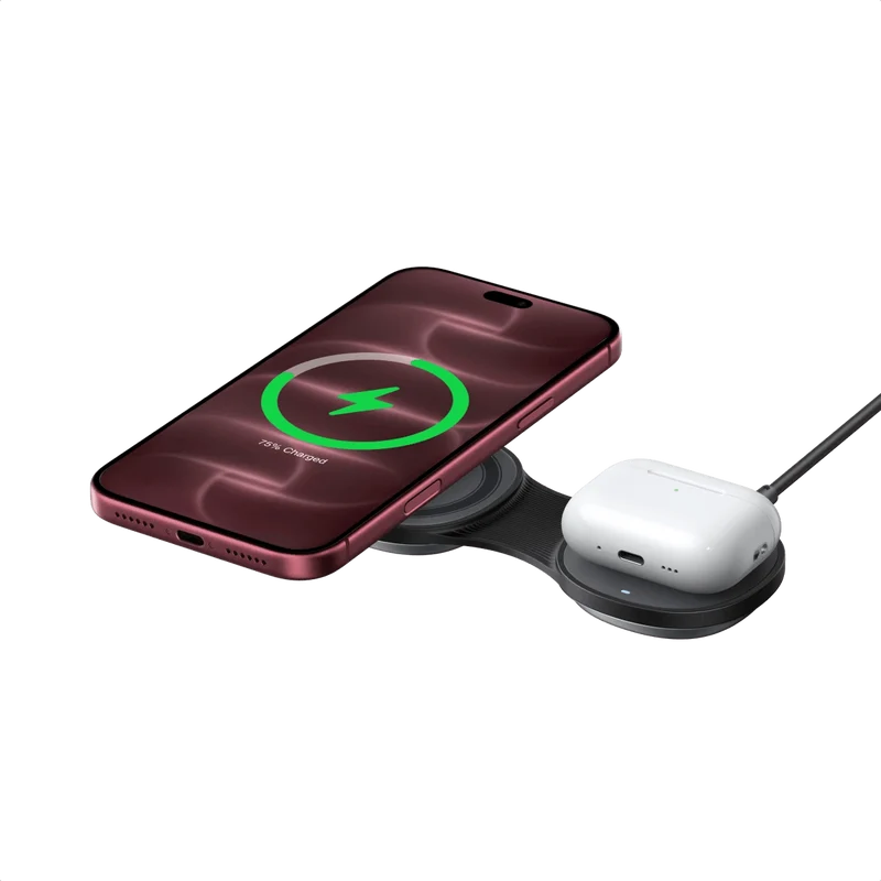 UGREEN MagFlow Magnetisches Kabelloses Ladegerät (2-in-1, klappbar, Qi2 25 W, 30 W USB-C-Eingang)