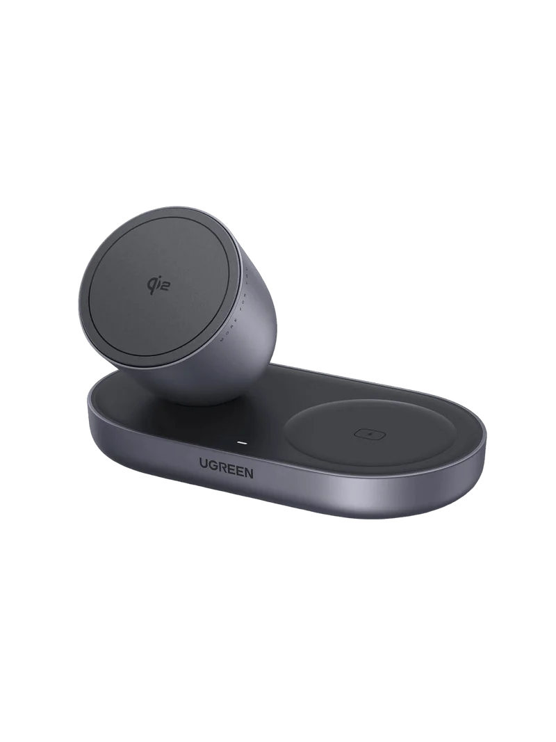 UGREEN Zapix Magnetisches Kabelloses Ladegerät (2-in-1, Qi2 15W)