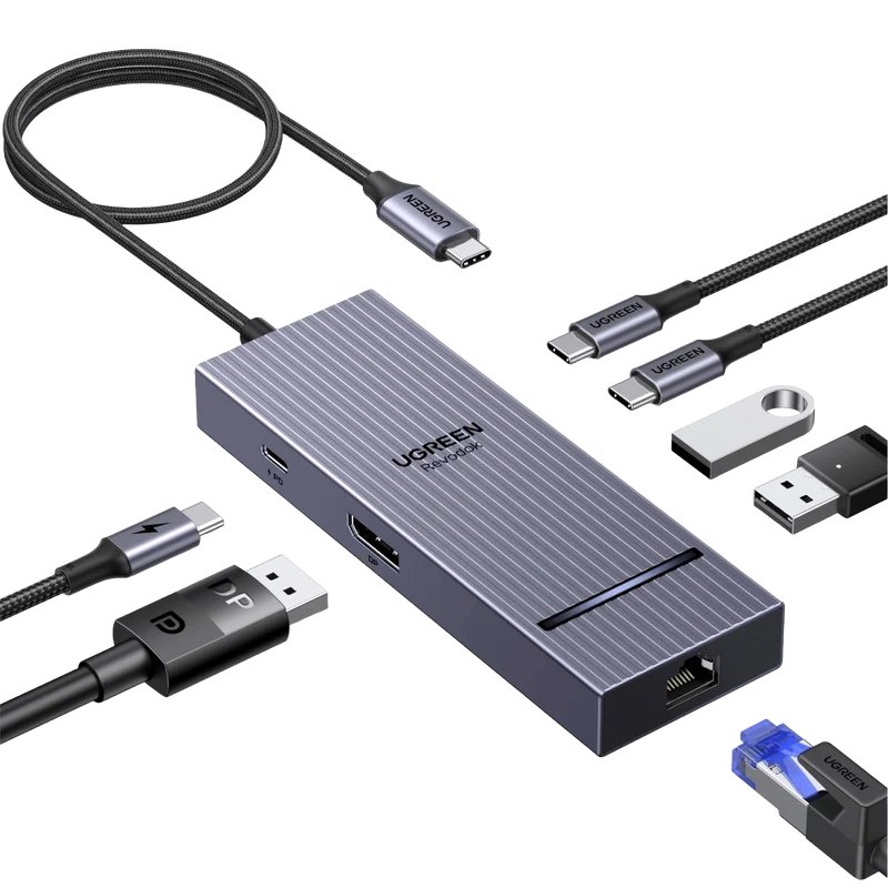 UGREEN Revodok Pro 1071 USB-C Hub (7-in-1, DP 4K@60Hz, 10Gbps)
