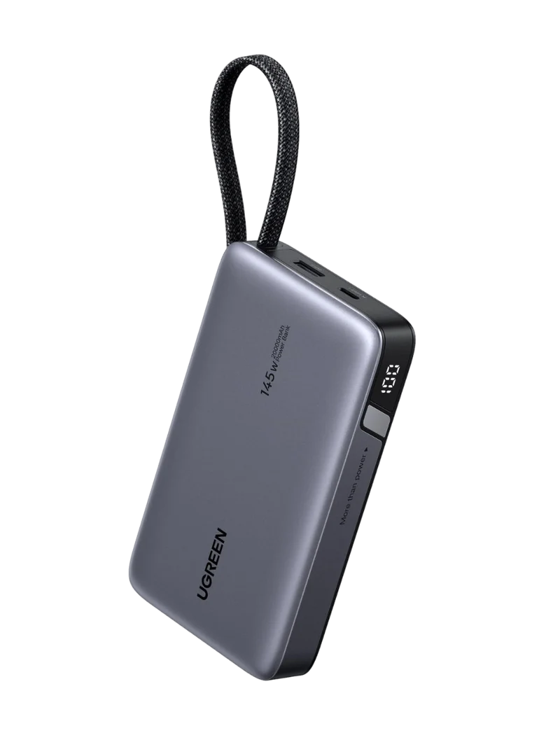 UGREEN Nexode Powerbank (20000mAh, 145W, integriertem Kabel)