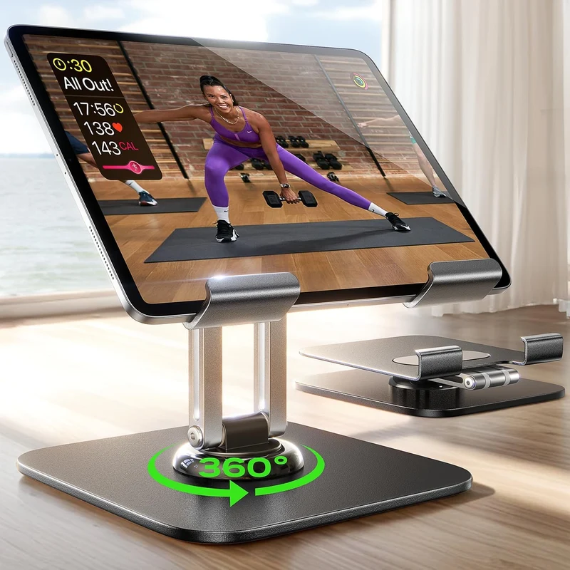 LISEN Adjustable Rotating Tablet Stand for Desk