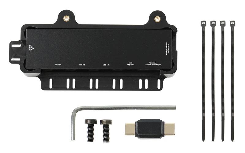 Gerätehalter Zubehör 217184 - 4K-USB-C-Hub mit Befestigungsabdeckung