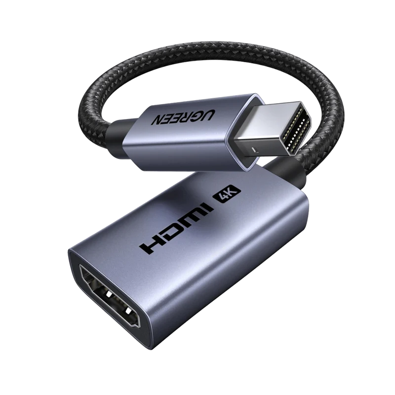 UGREEN Mini-DisplayPort-auf-HDMI-Adapter (4K 30Hz, Thunderbolt 1/2, unidirektional)