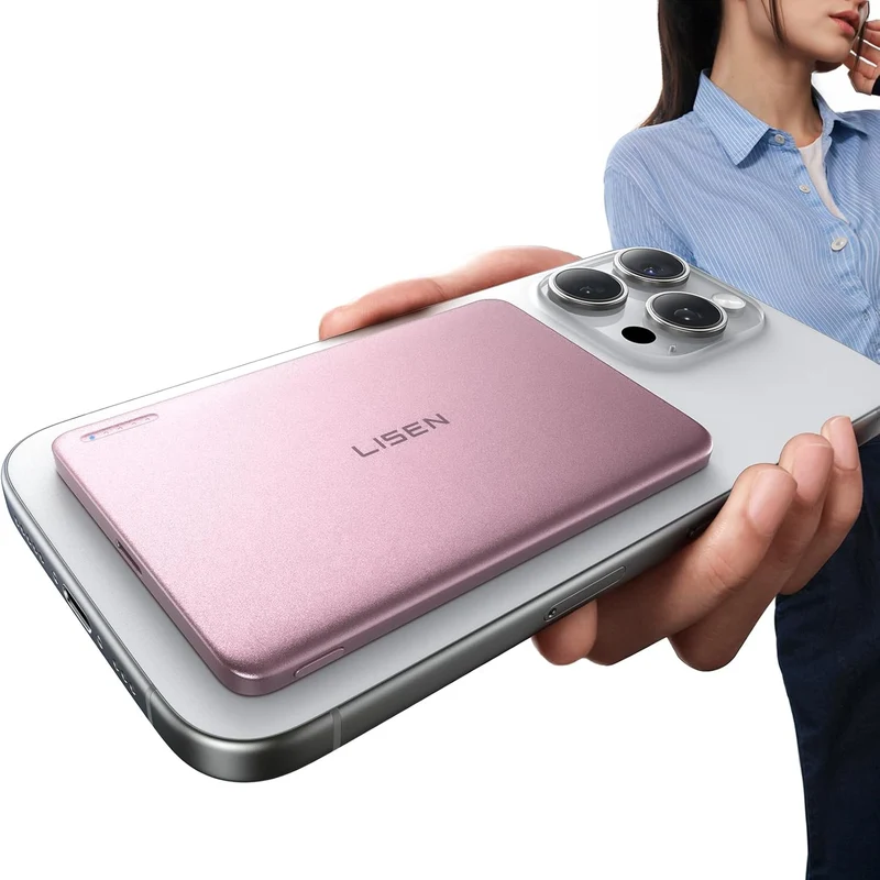 LISEN 0.3‘’ Ultra Slim MagSafe Portable Charger 5000mAh
