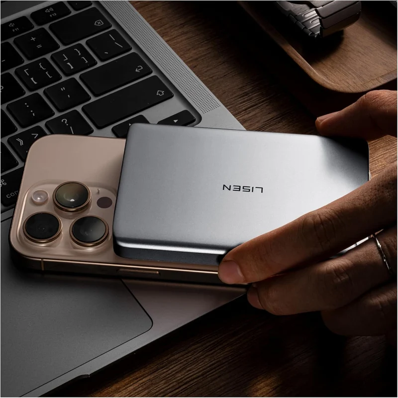 LISEN 0.5‘’ Ultra Slim MagSafe Portable Charger 10000mAh