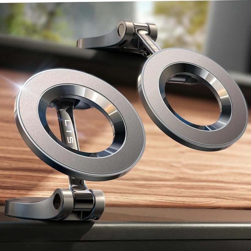 LISEN for MagSafe Car Mount 2 Pack, Classic Magnetic Phone Holder for Car