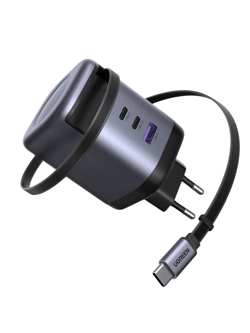 UGREEN Nexode Ladegerät (100W) mit ausziehbarem USB-C-Kabel