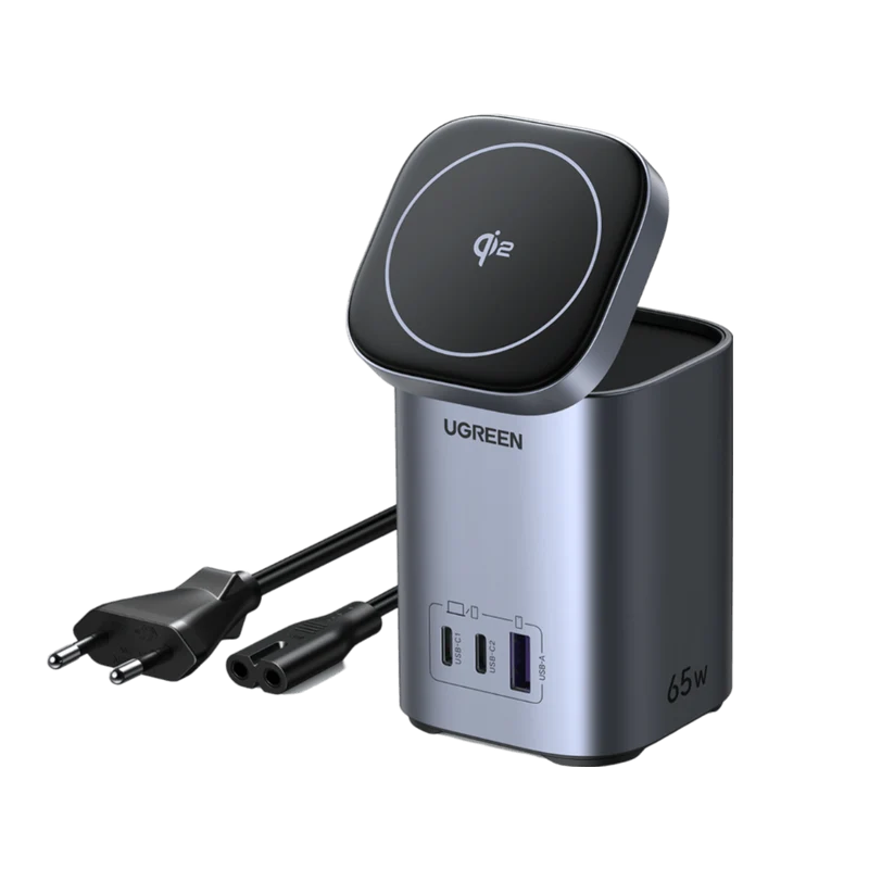 UGREEN Nexode USB-C Ladegerät (65W, 4-IN-1, Qi2)