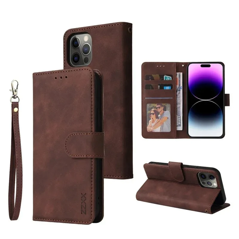 iPhone 16/ Pro/ Plus/ Pro Max - Schutz Klapp Hülle, Kartenfach, Displayschutz