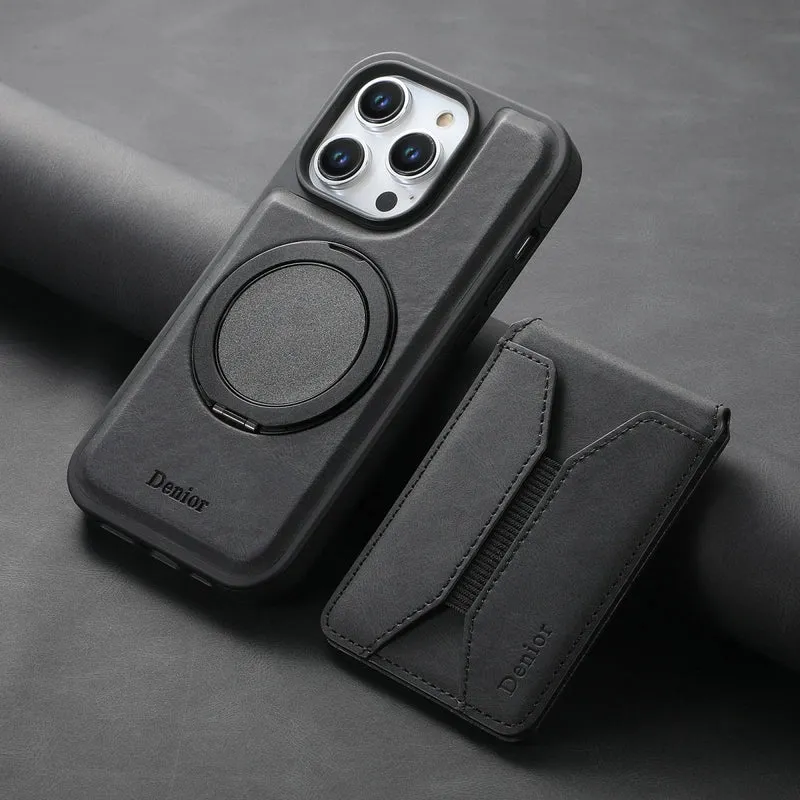 iPhone 16/ Pro/ Plus/ Pro Max - MagSafe Schutz Hülle, Mit Magnet Portmonnaie/ Kartenfach