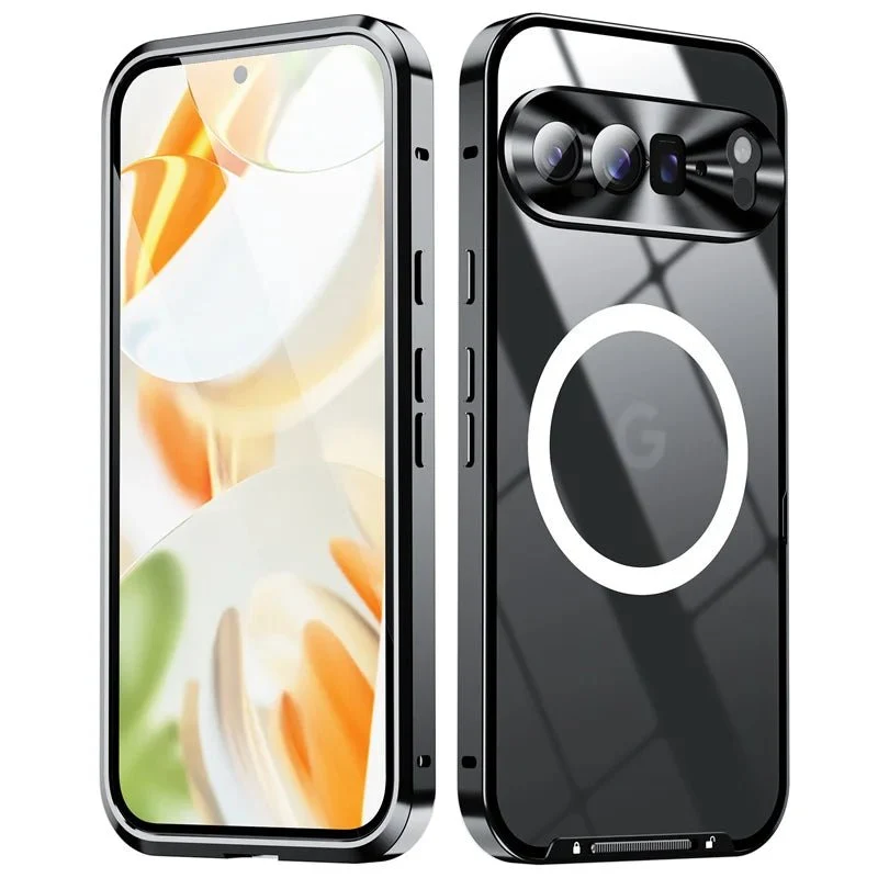 Google Pixel 9/ 9 Pro/ 9 Pro XL - Aluminium MagSafe Schutz Hülle, Stoßfest, Metall