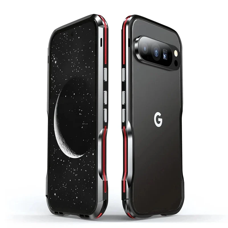 Google Pixel 9/ 9 Pro/ 9 Pro XL - Aluminium Metall Rahmen Schutz Hülle, Stoßfest
