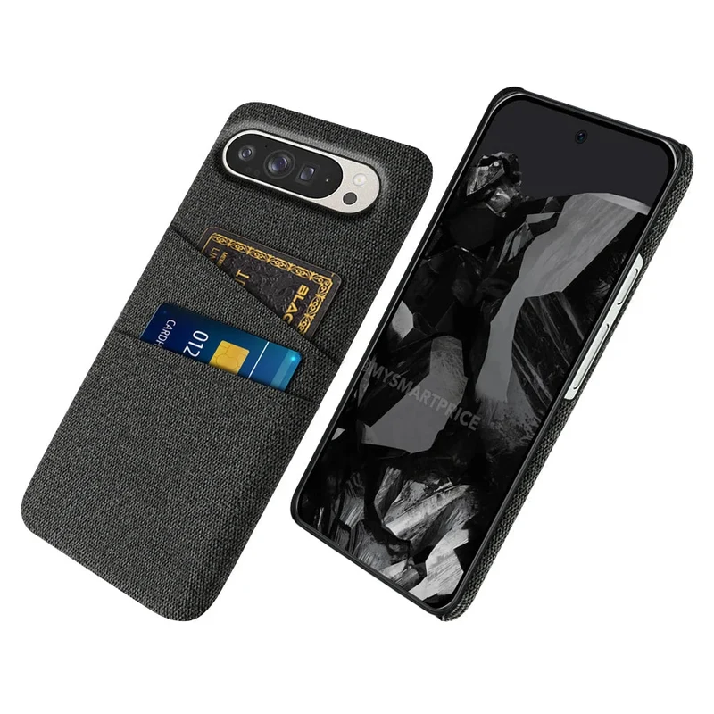 Google Pixel 9/ 9 Pro/ 9 Pro XL - Stoff Textur Schutz Hülle, Kartenfach