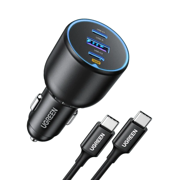UGREEN USB-C Autoladegerät (130W, 3-Ports)