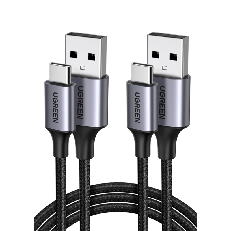 UGREEN USB auf USB-C Nylon Schnellladekabel Kabel 2 Stück