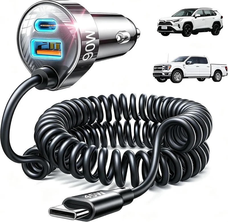 LISEN 90W USB C Car Charger for iPhone 18/17/16 Series