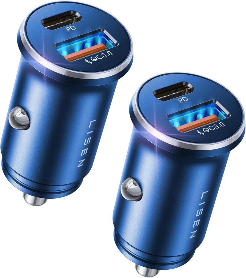 LISEN 54W Car Phone Charger USB C