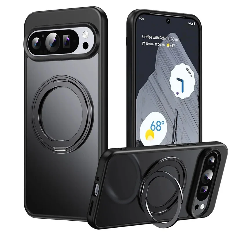 Google Pixel 9/ 9 Pro/ 9 Pro XL - MagSafe Schutz Hülle mit Ständer Ring, Stoßfest