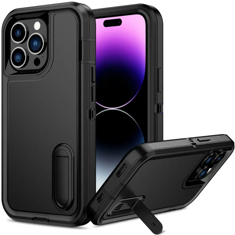 iPhone 16/ Pro/ Plus/ Pro Max - 360-Grad Vollständige Robuste Hülle mit Displayschutz