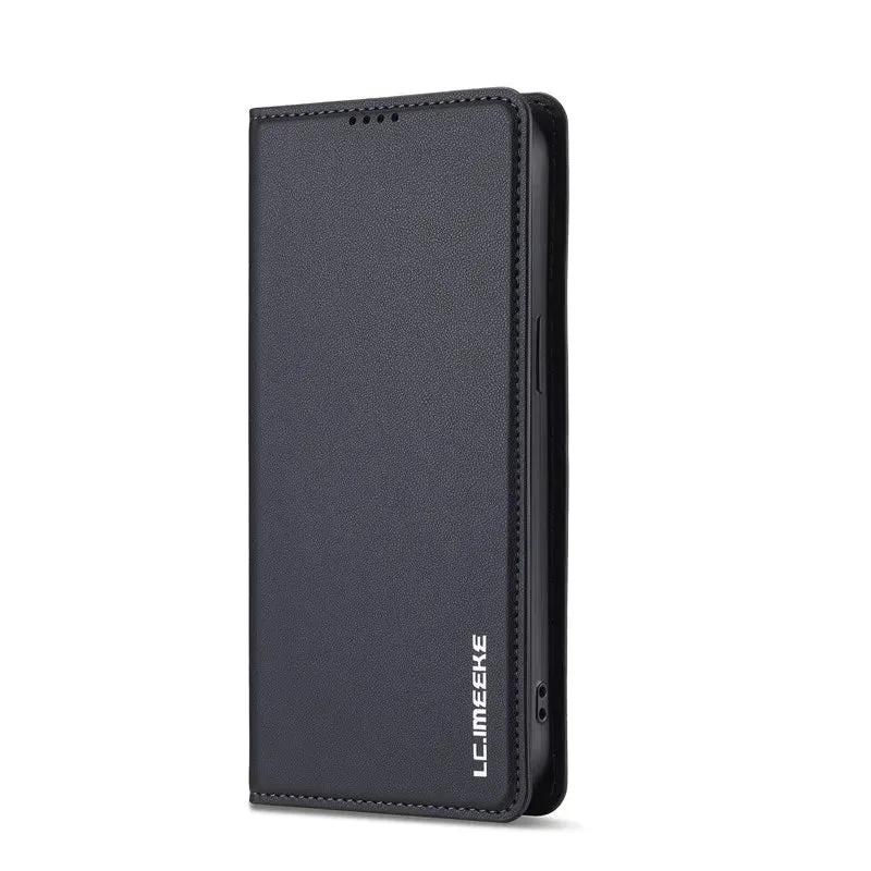 iPhone 16/ Pro/ Plus/ Pro Max - Klapphülle mit Magnetischer Abdeckung und Kartenfach