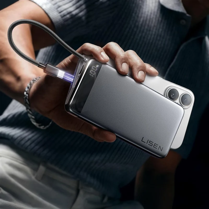 LISEN Power Bank CCC Certified 20000mAh, Bateria Portatil iPhone PD 35W