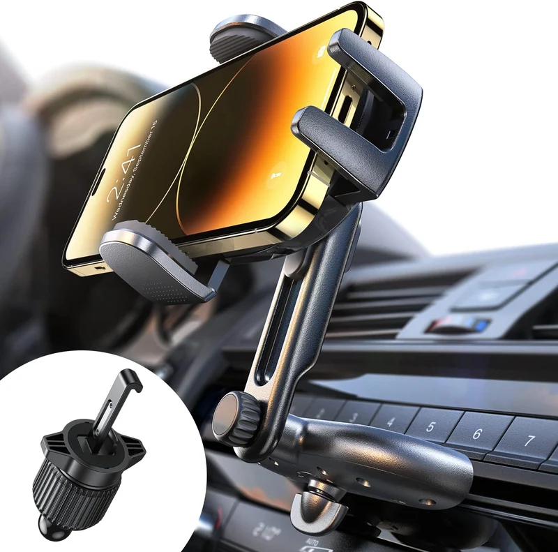 LISEN CD Phone Holder for Car iPhone 17 Adjustable