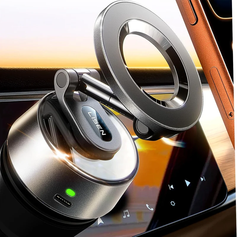 LISEN Suction Phone Mount【2026 Auto Vacuum 3.0】
