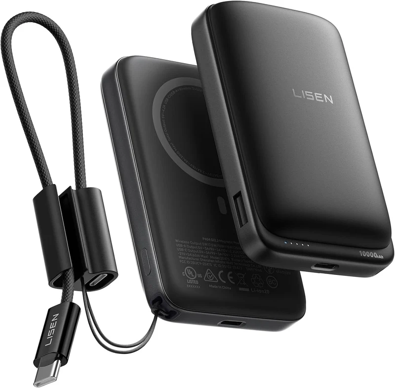 LISEN QI2.2 Magnetic Power Bank 65W 10,000mAh