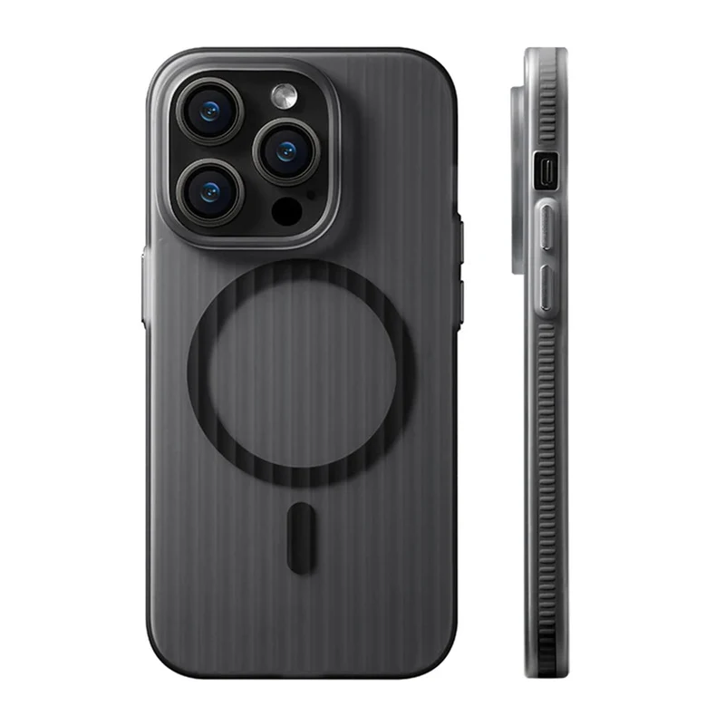 iPhone 15/ Pro/ Plus/ Pro Max - Transparente MagSafe Hülle mit Stoßdämpfer, Bumper