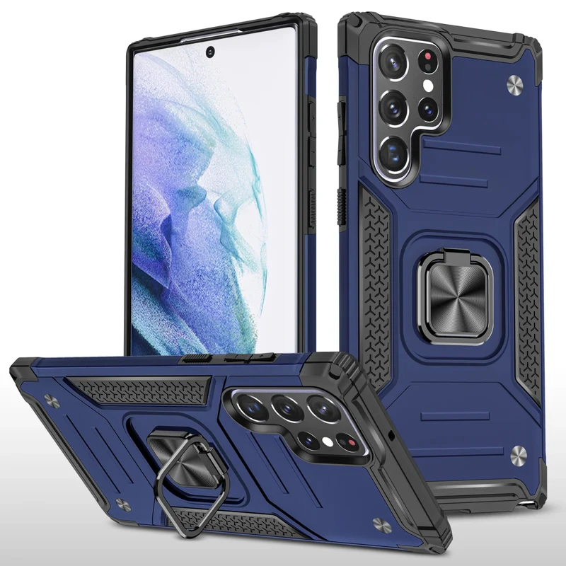 Galaxy A54/ A55 - Schutz Hülle Rüstung, Stoßfest Bumper mit Magnet