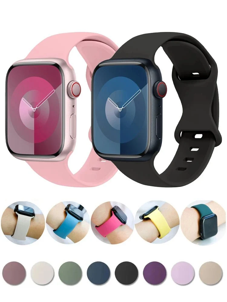 Apple Watch - Trend Silikon Armband für 5 6 7 8 9 - 38 bis 49 mm - Ultra SE