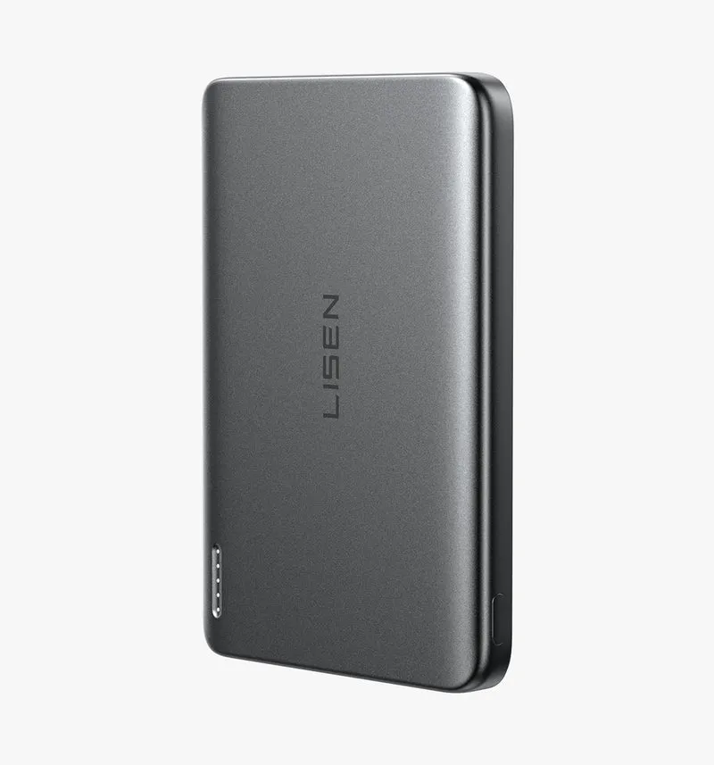 LISEN P601 Qi2 Power Bank Ultra-Slim 5,000mAh
