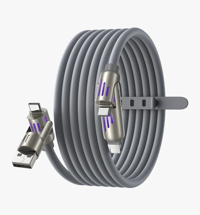 LISEN iPhone 17 240W 4-in-1 USB-C Cable [6.6FT]