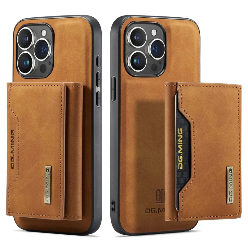 iPhone 15/ Pro/ Plus/ Pro Max - 2 in 1 Magnetische Lederoptik Hülle mit Abnehmbarem Portemonnaie