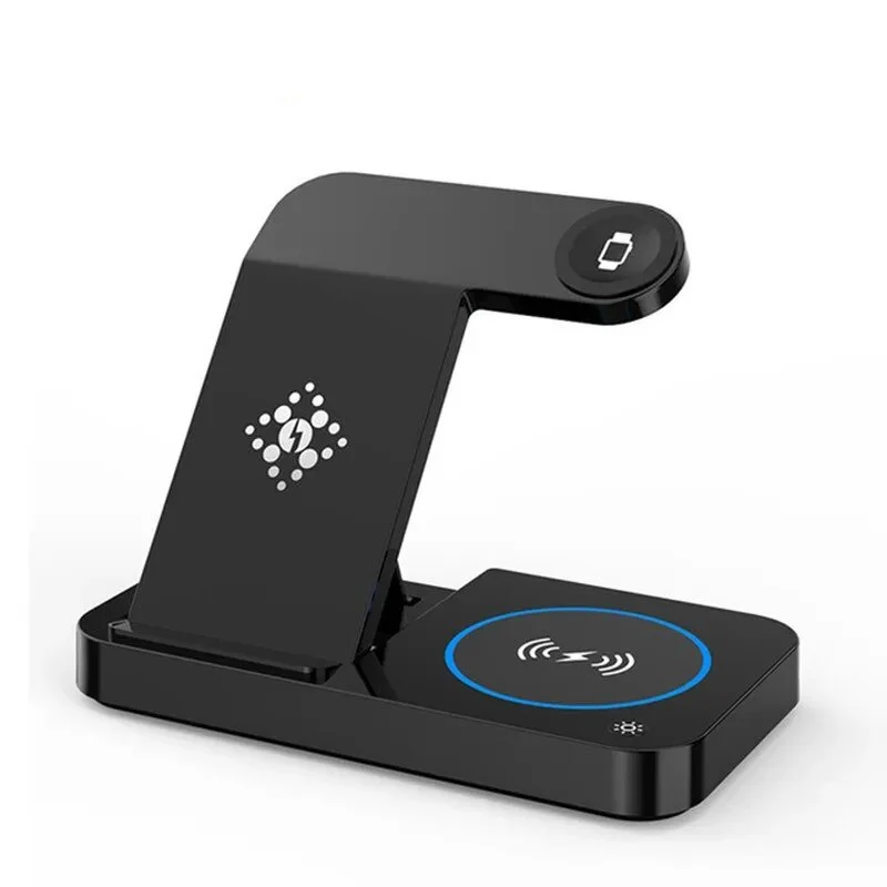 4 in 1 Schnelle Kabellose Ladestation für iPhone 13 14 15 und Apple Watch 7/6, Samsung Galaxy S21 S22 S23 S24 und Galaxy Watch