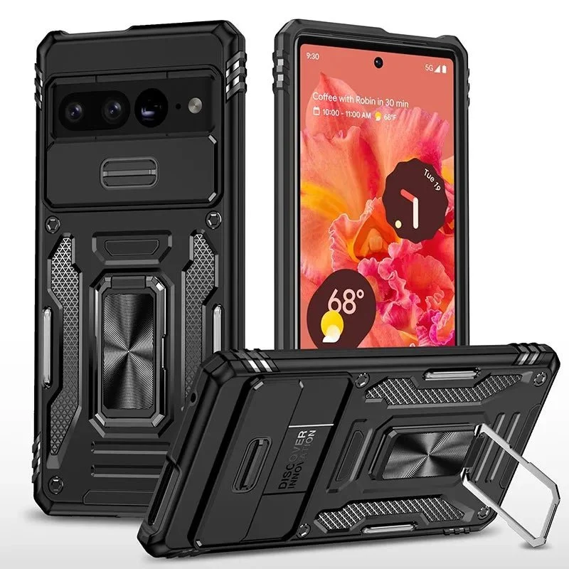 Goodle Pixel 7/ 7 Pro/ 7 A/ 8/ 8 Pro - Ganzkörper Robuste Militärische Hülle Bumüer