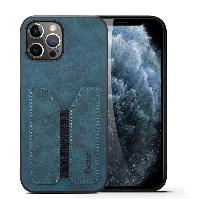 iPhone 13/ Pro/ Mini/ Pro Max - Trend PU Lederoptik Schutz Hülle mit Karten Tasche-Fach