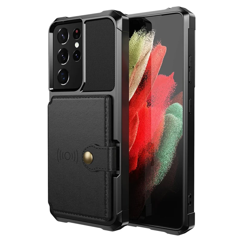 Galaxy A54/ A53 - Schutz Hülle mit Magnetischer PU Lederoptik Brieftasche und Kartenfach