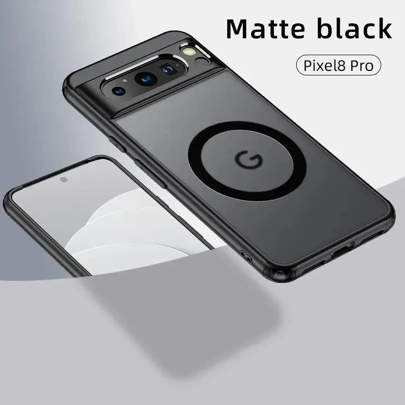 Google Pixel 8/ 8 Pro - Magnetische Hülle Stoßfest und Kabelloses Laden