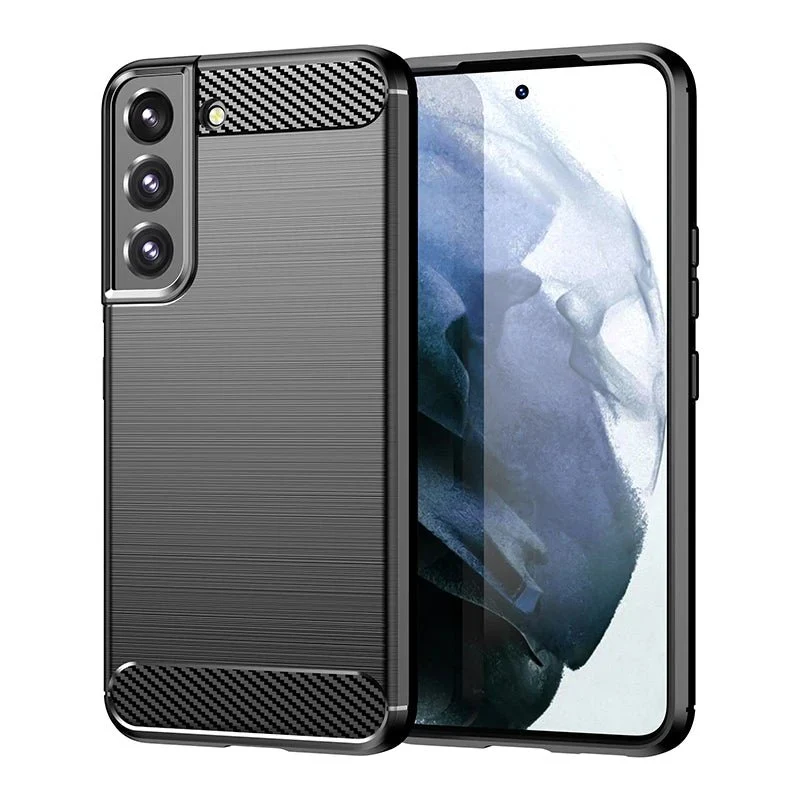 Galaxy S23/ S23 Plus/ S23 Ultra - Carbon Fiber TPU Weiche Handy Hülle