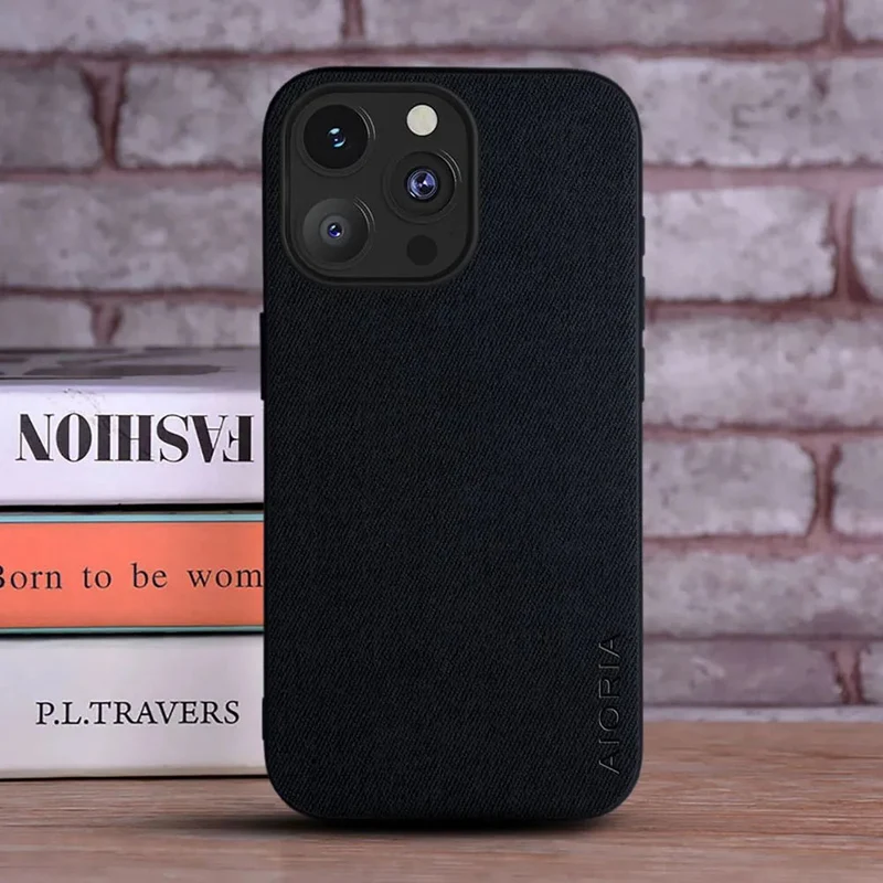 iPhone 13/ Mini/ Pro/ Pro Max - Luxus Trend Textil Stoff Lederoptik Schutz Hülle