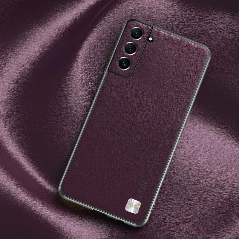 Galaxy S23/ S23 Plus/ S23 Ultra - Luxus Lederoptik Stoßfest