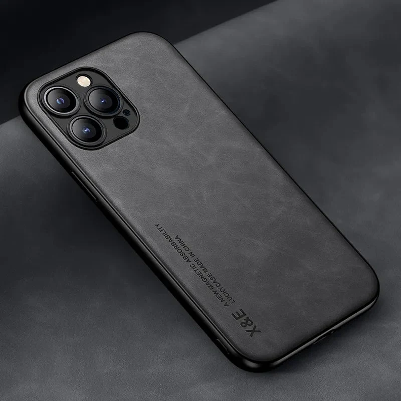 iPhone 14/ Pro/ Plus/ Pro Max - Lederoptik Handy Hülle