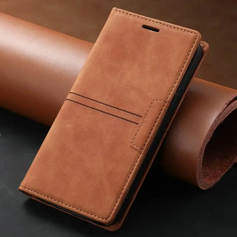 Google Pixel 7/ 7 Pro/ 7 A/ 8/ 8 A/ 8 Pro - Elegante Lederoptik Brieftasche Schutz Hülle mit Kartenfach