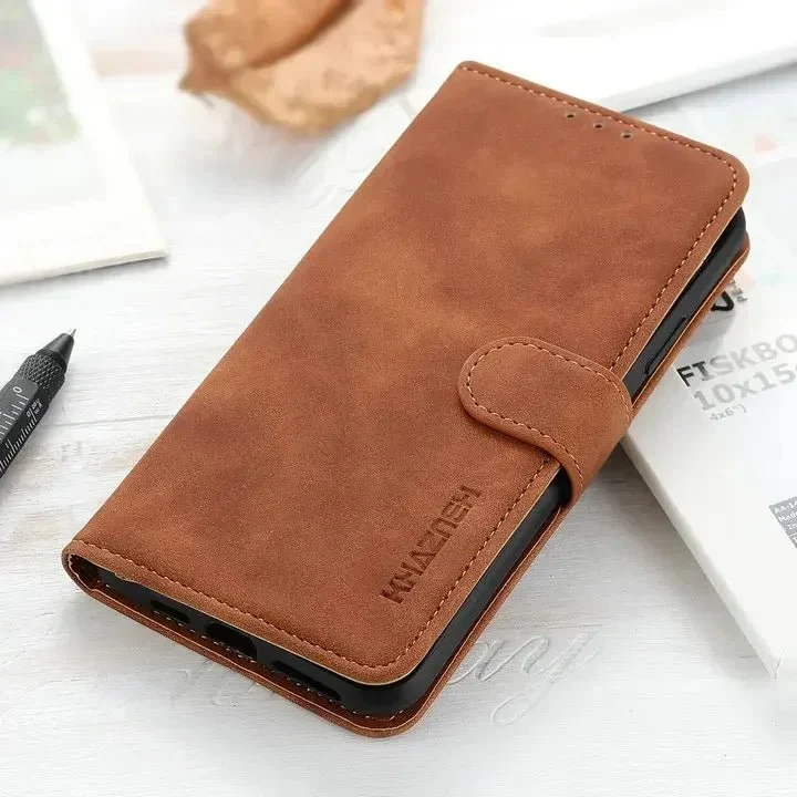 Xiaomi 13/ 13 Lite/ 13 Pro/ 13T/ 13T Pro - Business PU Lederoptik Schutz Hülle Flip mit Kartenfach