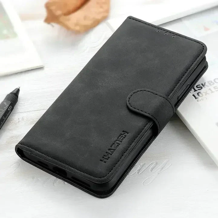 Xiaomi 14/ 14 Pro - Business PU Lederoptik Schutz Hülle Flip mit Kartenfach