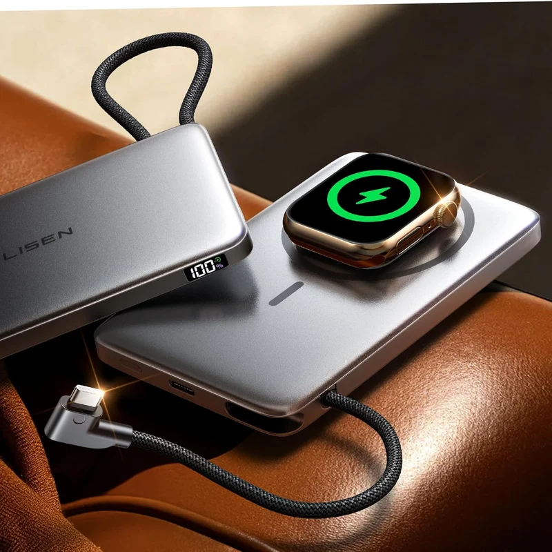 LISEN 0.5'' Ultra Slim 10000mAh MagSafe Power Bank