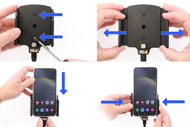 Gerätehalter 727456 mit Ladefunktion - für Smartphones - universell einsetzbar